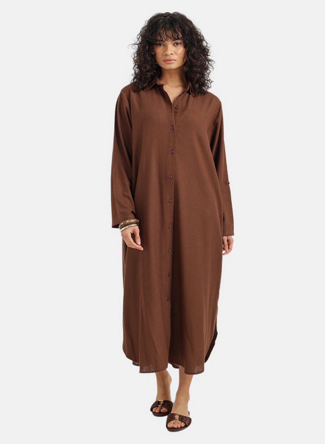 Relaxed Button Down Dress