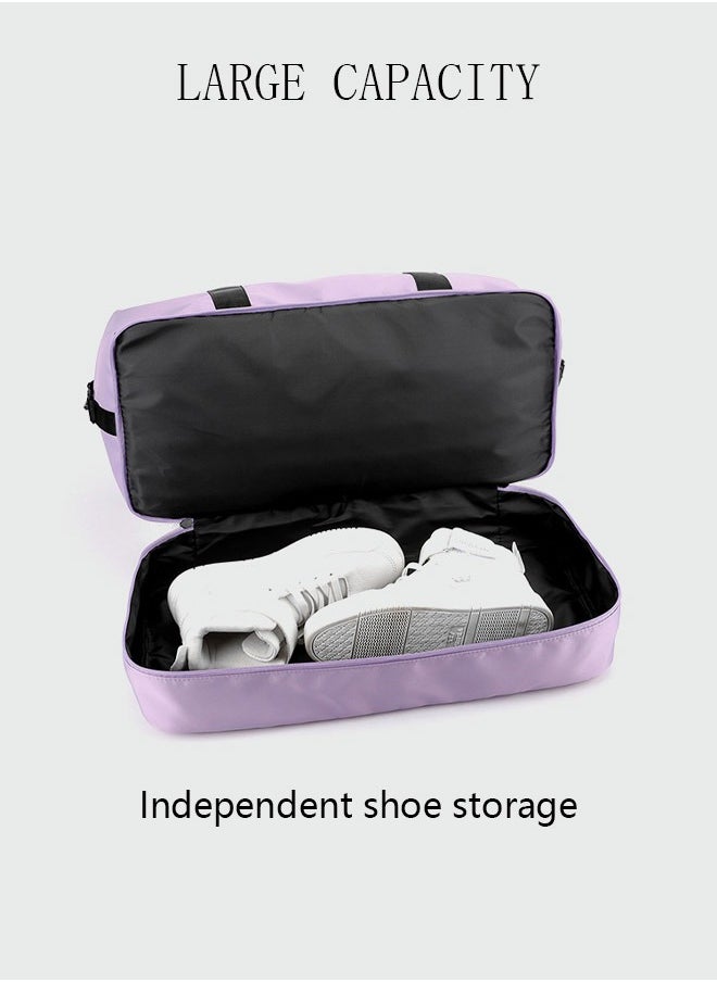 DUNISO - Sports Gym Bag with Wet Pocket & Shoes Compartment, Weekender Overnight Bag for Travel Gym Yoga Travel Duffel Bag for Men and Women Lightweight - Image 1