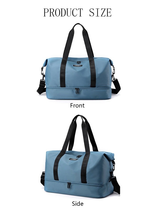 DUNISO - Sports Gym Bag with Wet Pocket & Shoes Compartment, Weekender Overnight Bag for Travel Gym Yoga Travel Duffel Bag for Men and Women Lightweight - Image 1