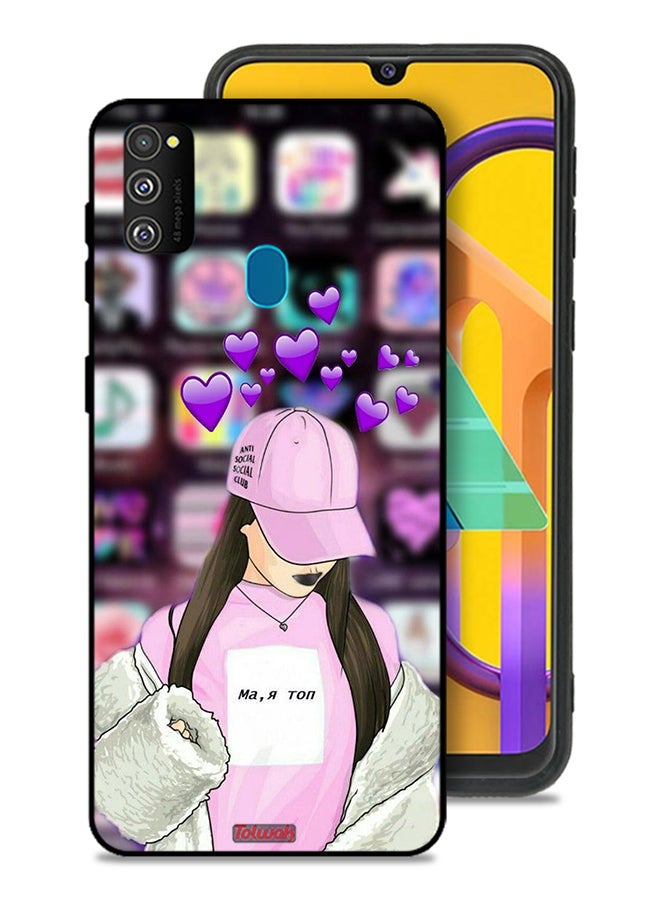 Tolwak Samsung Galaxy M30s Protective Case Cover Anti Social Club - Image 1