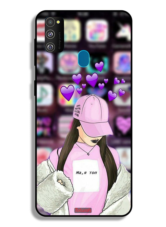 Tolwak Samsung Galaxy M30s Protective Case Cover Anti Social Club - Image 2