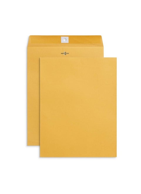 100 10” X 13” Clasp Envelopes With Gummed Seal Large Clasp Mailing Envelopes Made From 28Lb Kraft Paper For Mailing Larger Papers Or Magazine Bulk 100 Pack