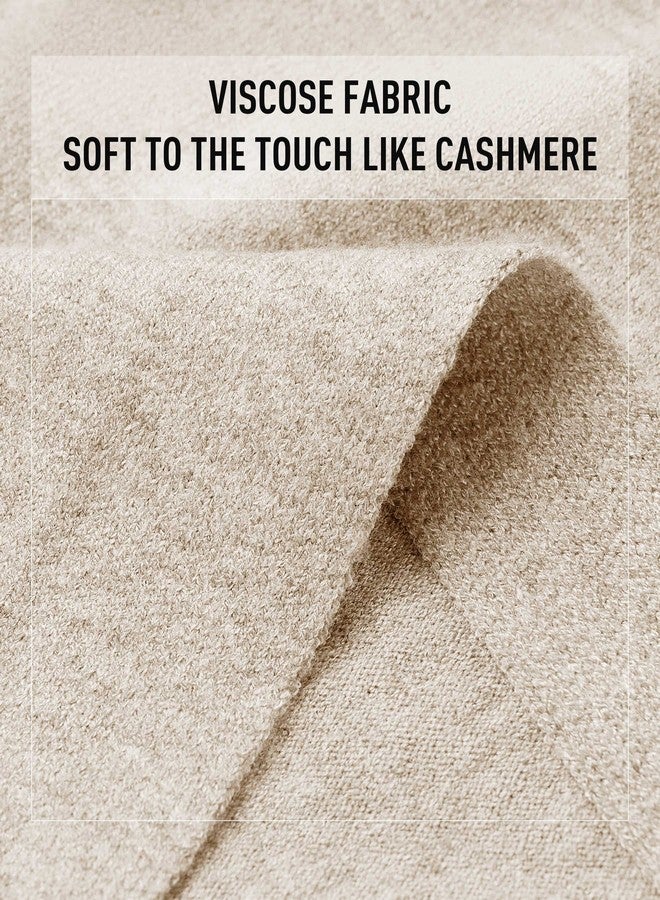 بولي كنزة بونشو نسائية من PULI، شال ناعم، بلوزات فضفاضة واسعة مناسبة لفصلي الخريف والشتاء، بتصميم ملتف. - Image 5