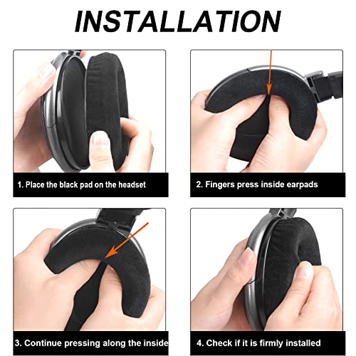 G GVOEARS Gvoears Replacement Earpads for Sennheiser HD650/HD600/HD660S/HD545/HD525/HD535 Headphones, Ear Pads Cushions Also Compatiable with Massdrop X HD6XX/HD58X and HD580/HD565 Jubilee Headphones(Velour) - Image 5