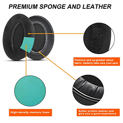 G GVOEARS Gvoears Replacement Earpads for Sennheiser HD650/HD600/HD660S/HD545/HD525/HD535 Headphones, Ear Pads Cushions Also Compatiable with Massdrop X HD6XX/HD58X and HD580/HD565 Jubilee Headphones(Velour) - Image 4