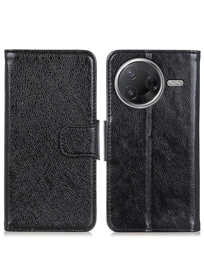 اس-توب جراب لهاتف Redmi K80 / K80 Pro، جراب هاتف جلدي قلاب أفقي من نسيج نابا - Image 1