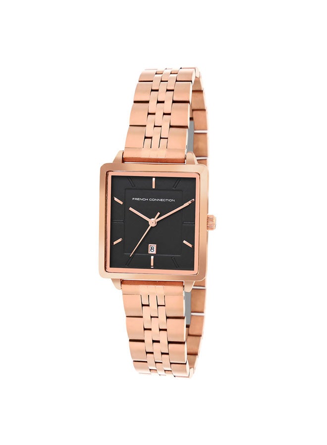 French Connection 28mm Women's Quartz Watch with Black Dial - Image 2