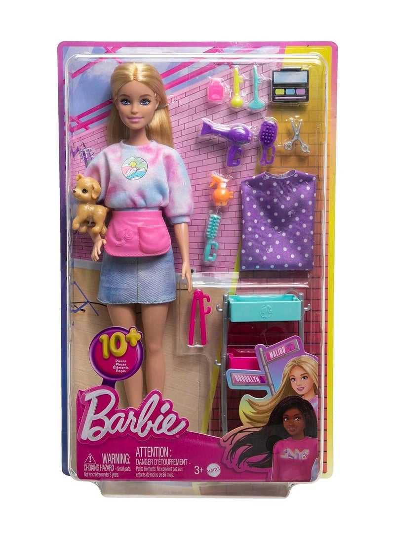 Barbie Malibu Stylist Doll Playset - Image 1