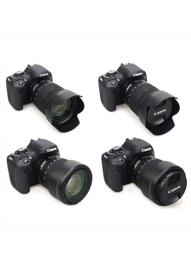 JJC Reversible Lens Hood Shade Protector EW-73D Replacement for Canon EF-S 18-135mm F3.5-5.6 is USM (Fits 18-135mm USM Only) & for Canon RF 24-105mm F4-7.1 is STM Lens - Image 4