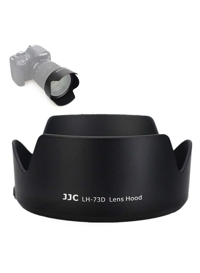 JJC Reversible Lens Hood Shade Protector EW-73D Replacement for Canon EF-S 18-135mm F3.5-5.6 is USM (Fits 18-135mm USM Only) & for Canon RF 24-105mm F4-7.1 is STM Lens - Image 1