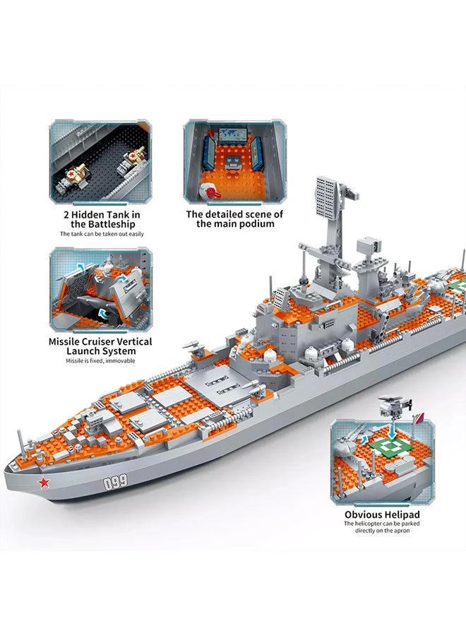 Banbao - World of Navy Ship Russian Cruizer 1182 Pieces - 6261 - Image 2
