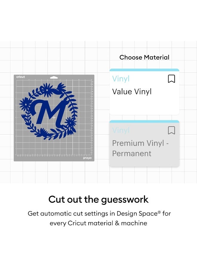 Cricut® Value Permanent Vinyl, White (12 in x 10 ft) - Image 2