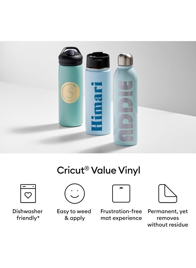 Cricut® Value Permanent Vinyl, White (12 in x 10 ft) - Image 3