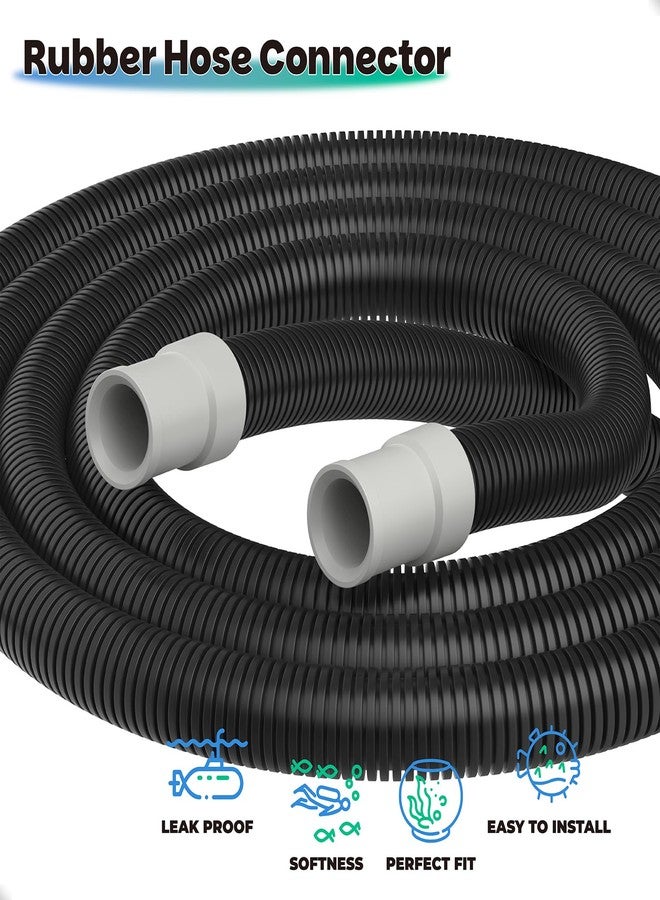 Dimakung خرطوم Dimakung A20014 المضلع لفلتر حوض السمك Fluval 106/206/107/207 وأنابيب فلتر العلبة، خرطوم نظام ترشيح حوض السمك مع مشابك لملحقات Fluval - 8.5 قدم، 14.5 مم - Image 5