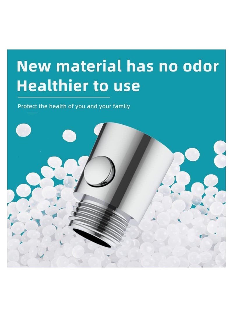 SOLARAE Shower Head Shut Off Valve Button Type Shower Water Flow Control Valve with G1/2 Universal Size for Bathroom Shower Arm and Hose or Bidet Sprayer - Image 4