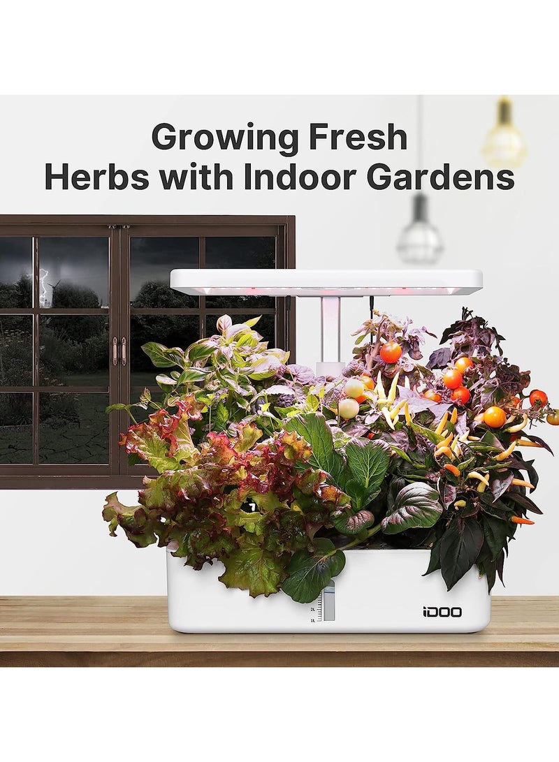 iDOO 12 Pods Hydroponics Growing System Indoor Herb Garden with 23W LED Grow Light  - Image 4