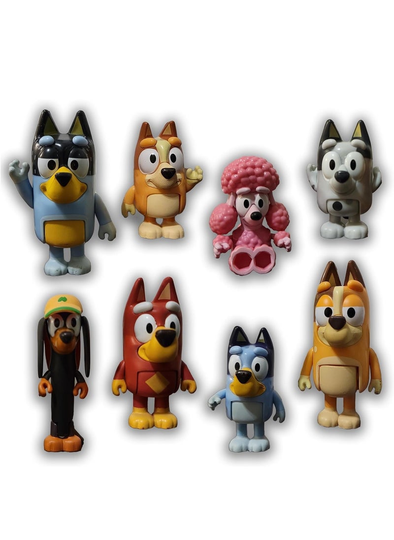 Beyond Basics - Beyond Basics Character 8Pack Action Figure 6 to 8cm Action Toys Family With Coco Muffin Snickers and Rusty Action Figure Gift. - Image 1