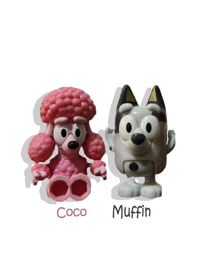 Beyond Basics - Beyond Basics Character 8Pack Action Figure 6 to 8cm Action Toys Family With Coco Muffin Snickers and Rusty Action Figure Gift. - Image 1