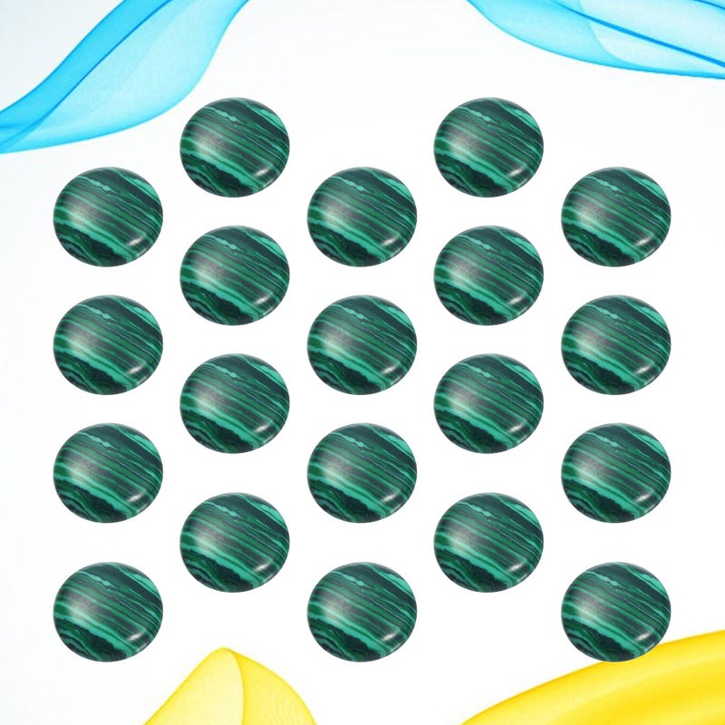 40 pcs 4MM Time Sticker Stone Round Glass Patch Supplies for Jewelry Craft Making (Green) - Image 1