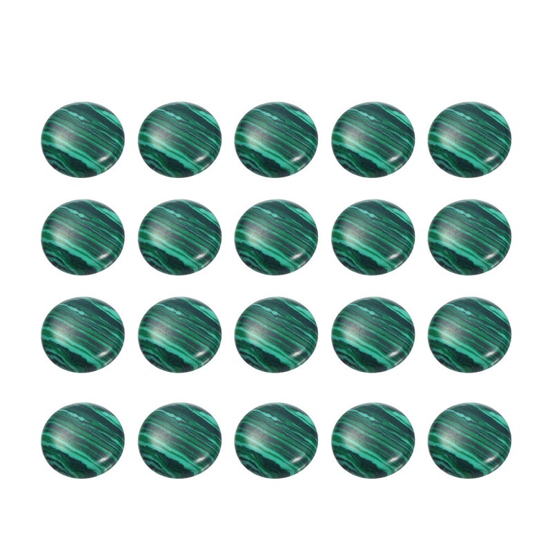 40 pcs 4MM Time Sticker Stone Round Glass Patch Supplies for Jewelry Craft Making (Green) - Image 2