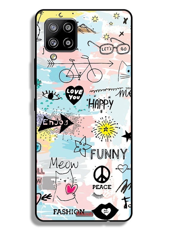 Tolwak Samsung Galaxy A42 5G Protective Case Cover Love You Tags - Image 1