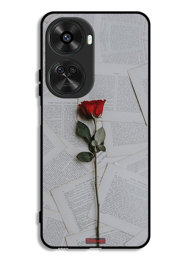 Tolwak Huawei nova 12 SE Protective Case Cover Rose On Papers - Image 1