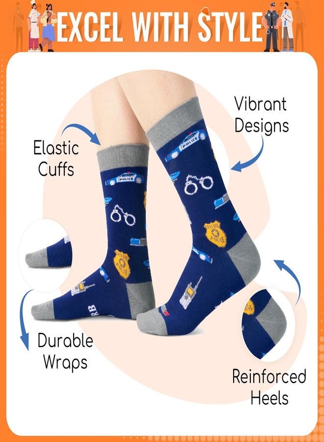 Happy Pop HAPPYPOP Police Officer Gifts for Retirement - Police Chief Gifts, Cop Socks 2 Pack - Image 2