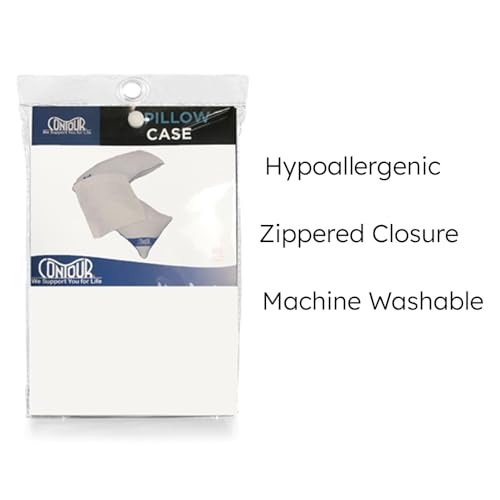 Contour Products L Pillow Case, White, Made Specifically for The Contour Products L-Shaped Body Pillow - Image 4