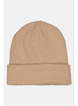 Don't Call Me Jennyfer Women Plain knitted Beanie, Beige  - Image 1