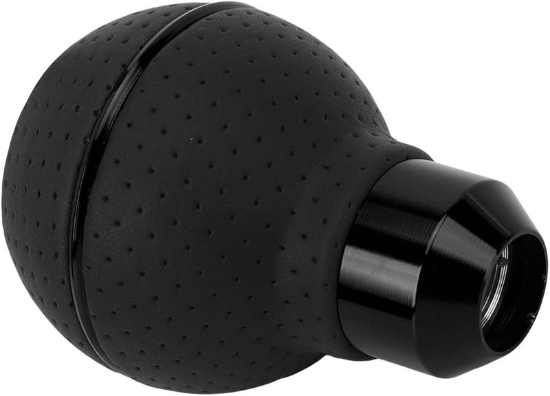 aakichi 5 Speed Shifter Knob Ball Transmission Handle Car PU Leather Gear Stick Knob for Most Manual Automotive Vehicles (Black Circle) - Image 2