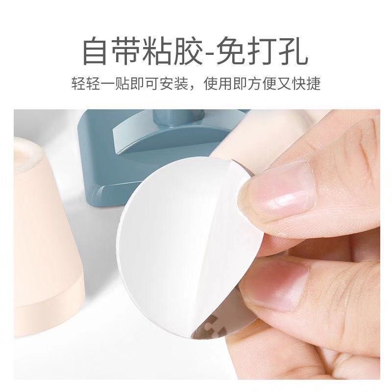 Plastic Door Suction Punch-Free Household Anti-Collision Wall-Mounted Floor-Mounted Silent Toilet Toilet Door Suction Door Stall Anti-Collision - Image 4