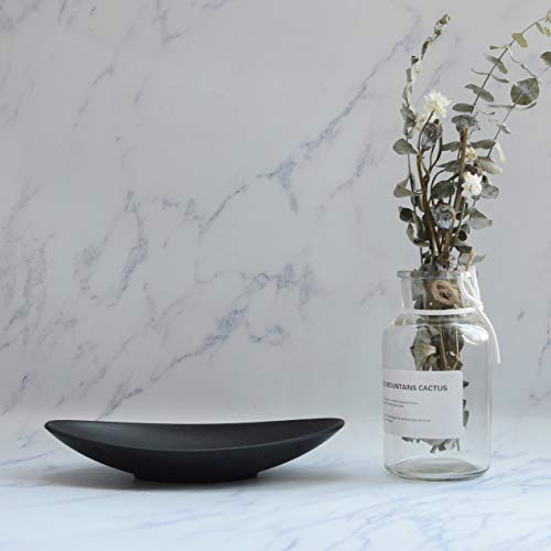Dycica A5 Melamine Jewelry Dish Organizer, Decorative Trinket Dish,Accent Tray for Vanity,Food Safe Dishware (Black, Ship) - Image 5