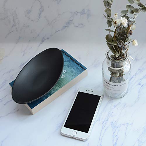 Dycica A5 Melamine Jewelry Dish Organizer, Decorative Trinket Dish,Accent Tray for Vanity,Food Safe Dishware (Black, Ship) - Image 3
