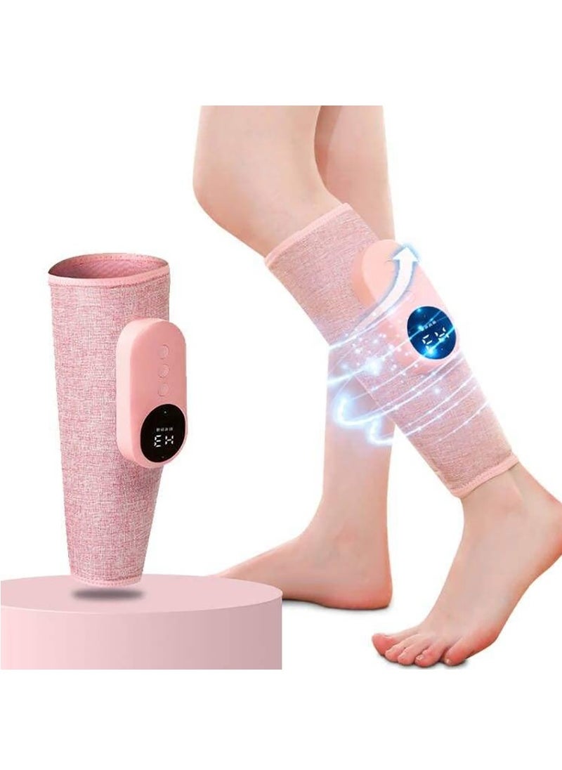 MileMelo - Cordless Calf Massager with Heat, Leg Massager for Pain and Circulation with 3 Modes and 3 Intensities,Revitive Circulation Booster for Legs Air Compression Massager-Single(Pink) - Image 1