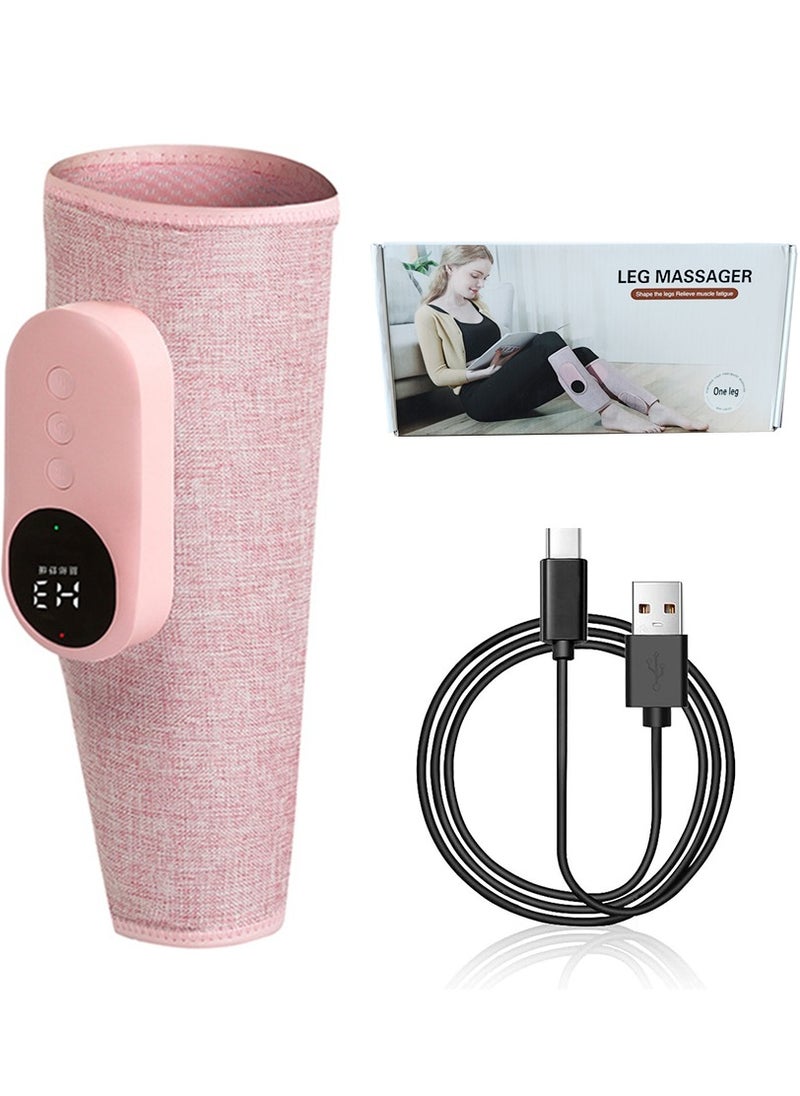MileMelo - Cordless Calf Massager with Heat, Leg Massager for Pain and Circulation with 3 Modes and 3 Intensities,Revitive Circulation Booster for Legs Air Compression Massager-Single(Pink) - Image 1