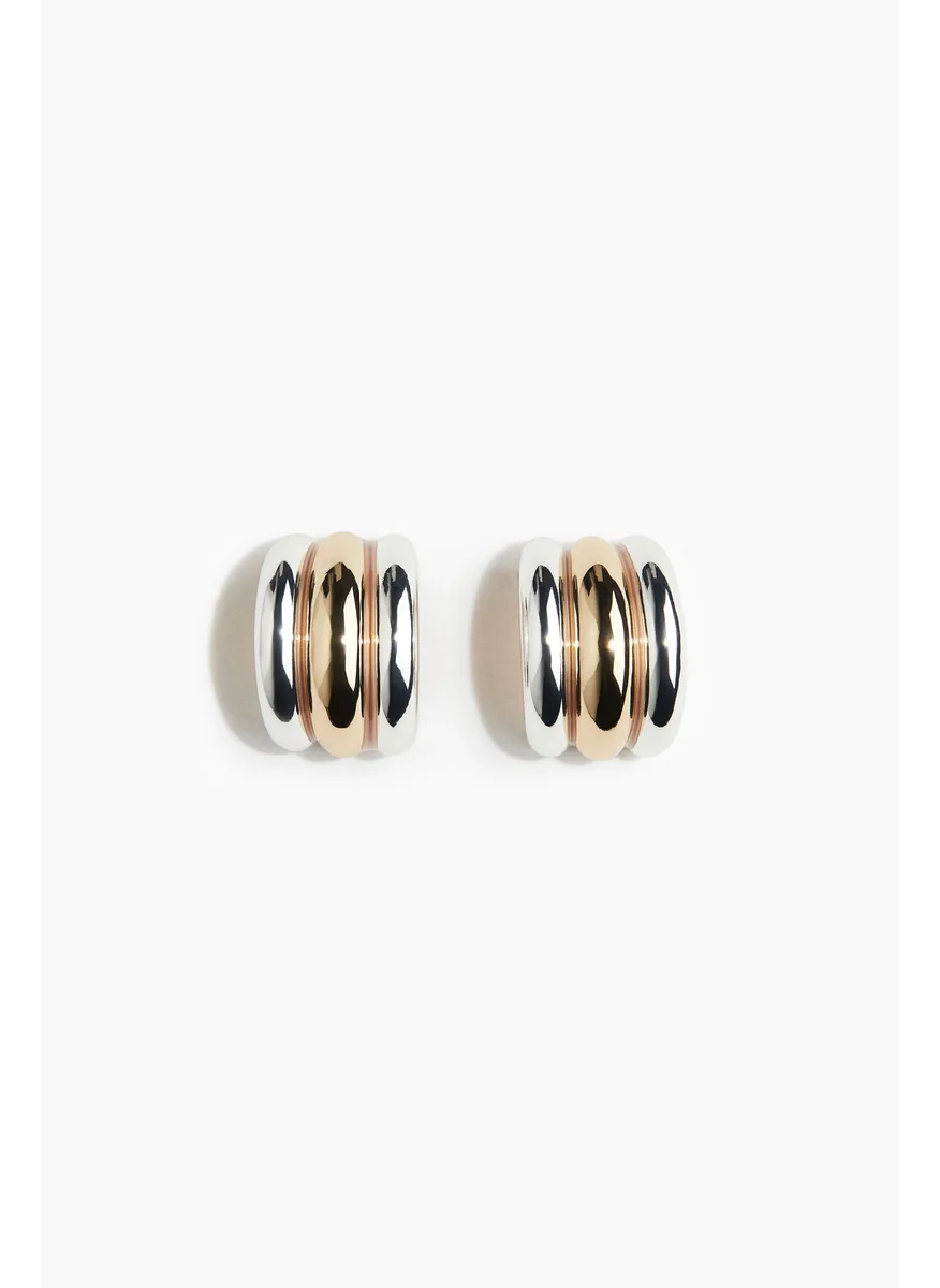 H&M Two-Toned Hoop Earrings