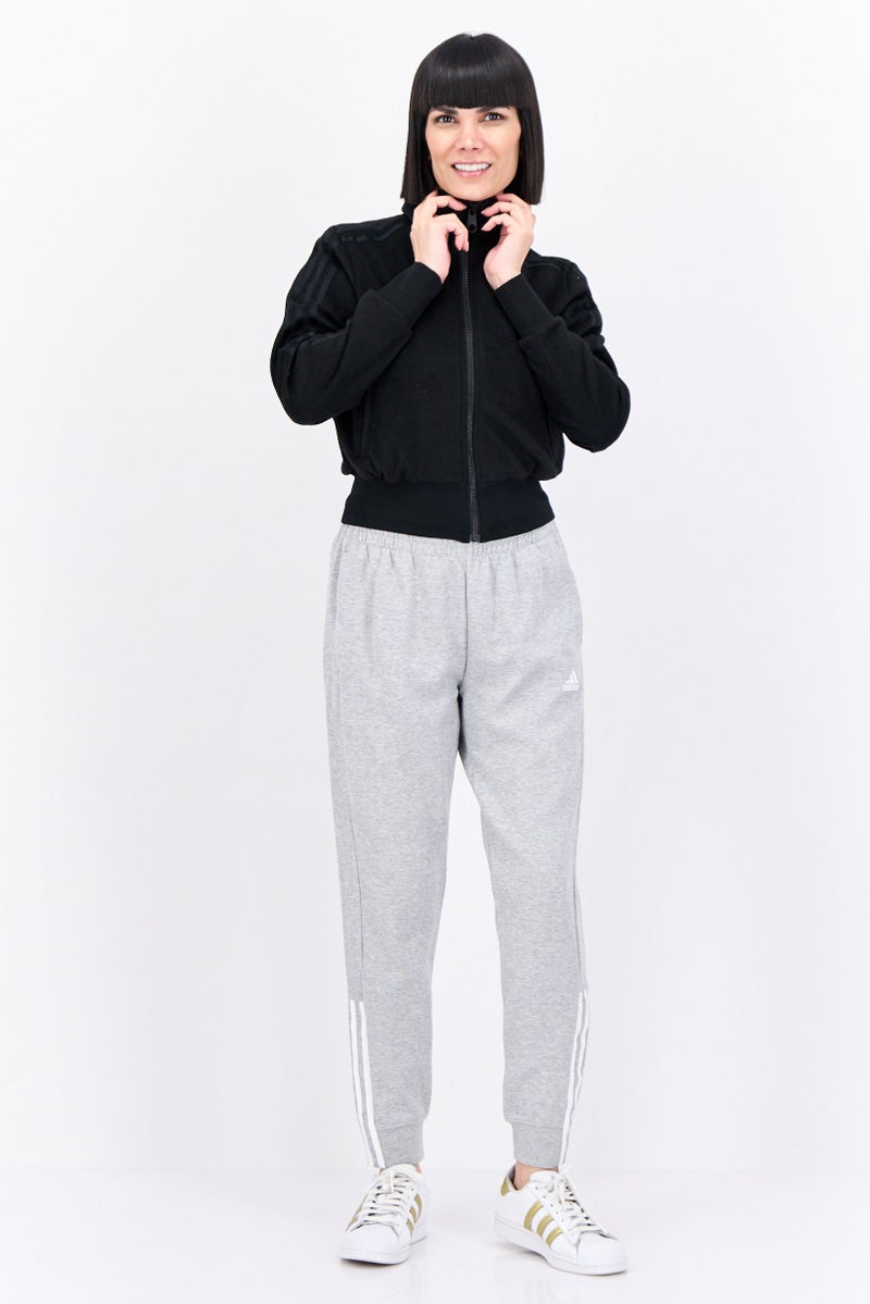 Adidas Women Sportswear Fit Long Sleeve Outdoor Jacket, Black - Image 4