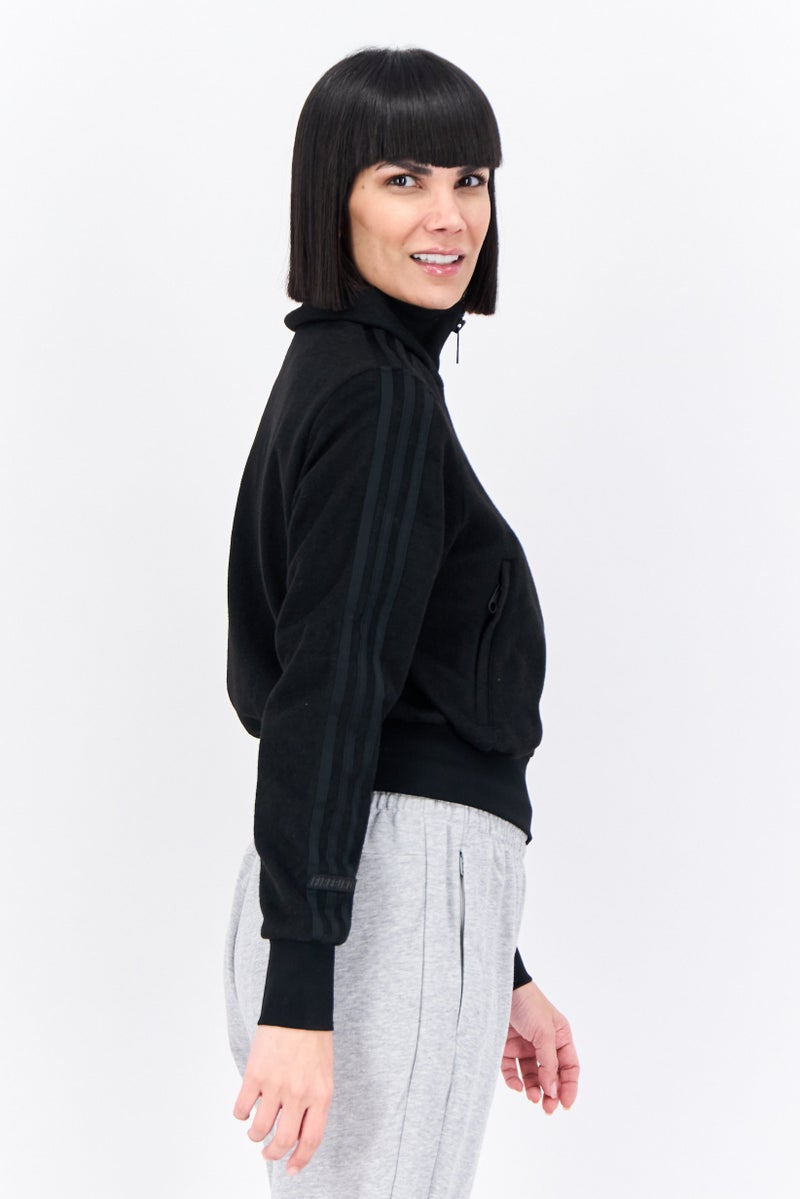 Adidas Women Sportswear Fit Long Sleeve Outdoor Jacket, Black - Image 2