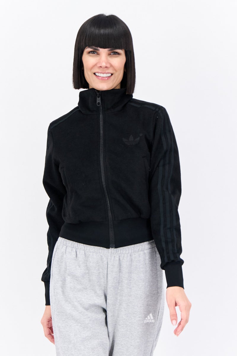 Adidas Women Sportswear Fit Long Sleeve Outdoor Jacket, Black - Image 1