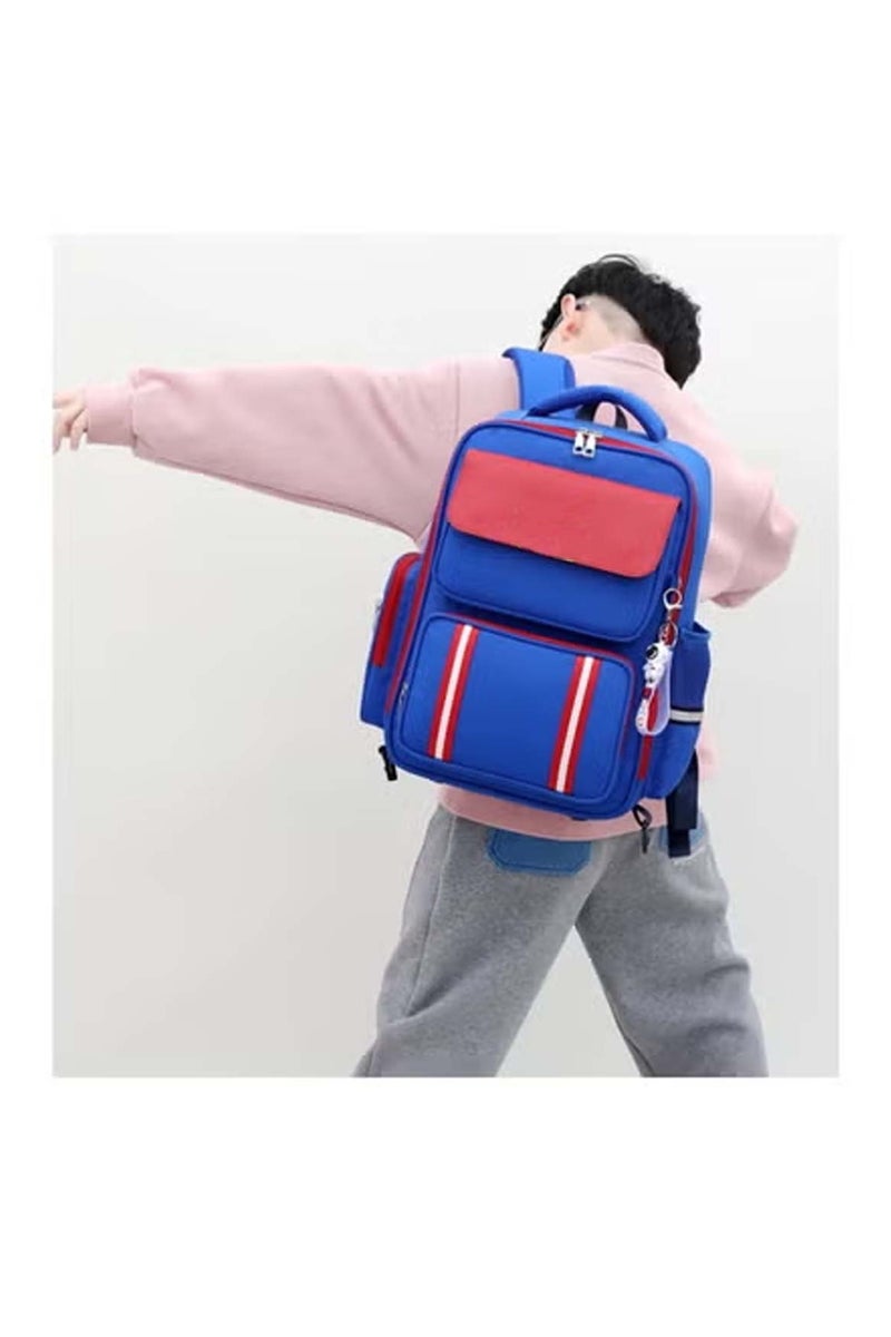 Huitich 2-Wheel Kids Trolley Backpack Stylish and Durable School Bag for Students Blue - Image 2