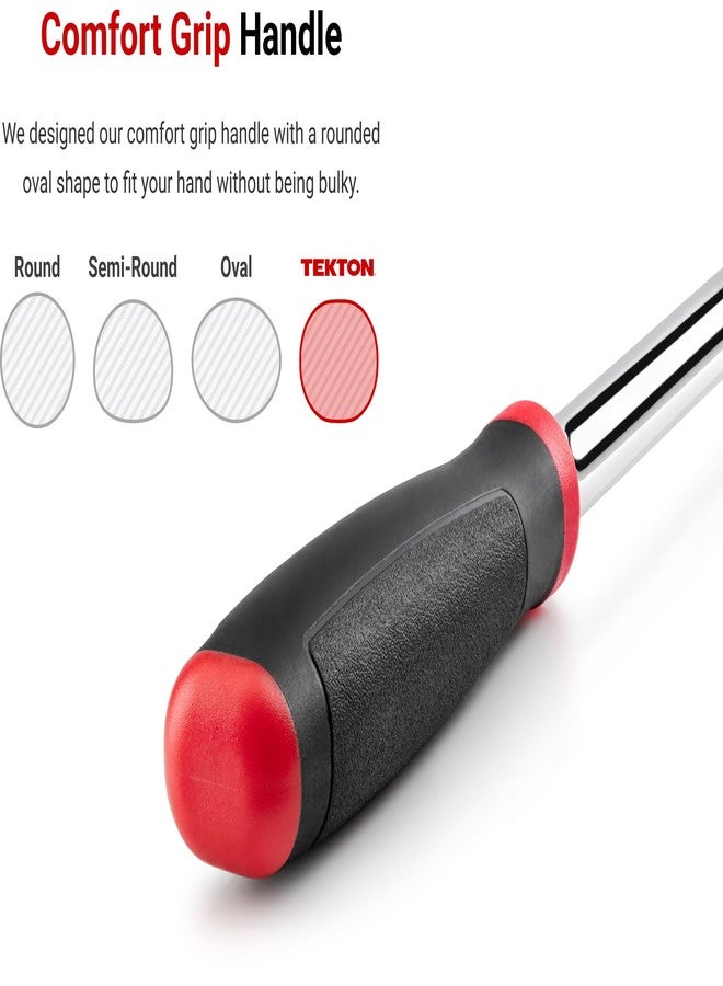TEKTON 3/8, 1/2 Inch Drive Flex Head Quick-Release Comfort Grip Long Ratchet Set, 2-Piece (12, 14 in.) | SRH99302 - Image 5