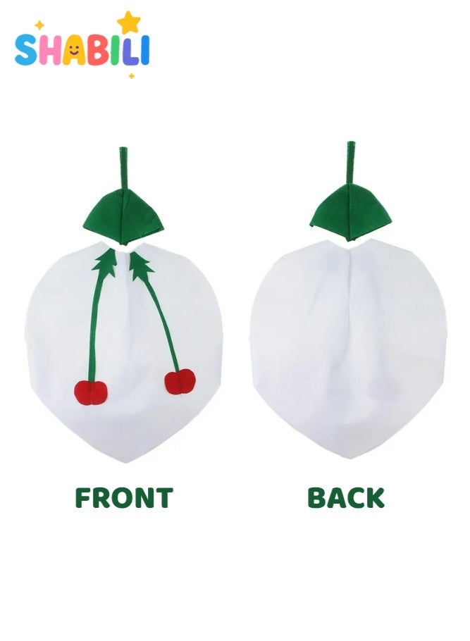 SHABILI Cherry Fruit Costume for Kids, Fancy Dress Outfit for Boys & Girls, Unisex One Size 100–140 cm, Lightweight Non-Woven Fabric, School Performance Party Parade Role Play Cosplay Photo Shoot, Kids Dress Up - Image 3