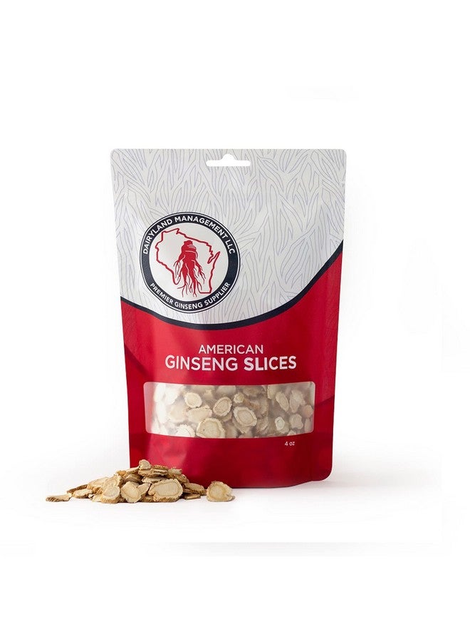Dairyland Management LLC Ginseng Slices 4 Oz Pack Wisconsin Ginseng Slices Authentic American Ginseng Nongmo Gluten Free Ginseng Root Slices Use This Herbal Supplement In Soup Tea Congee - Image 2