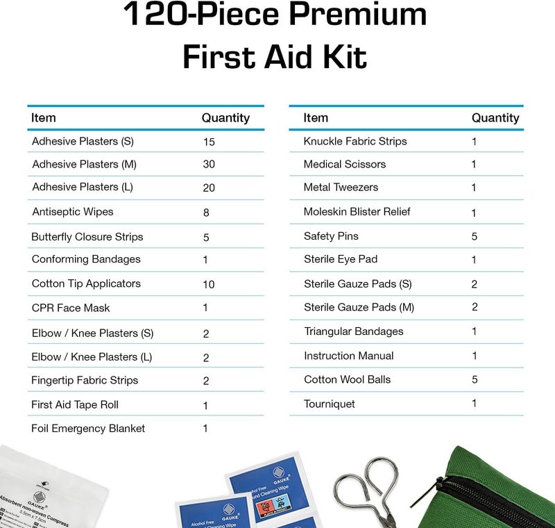 Active Era Premium First Aid Kit - 120 Piece with Eyewash, Cold Ice Packs, and Emergency Blanket - Image 4