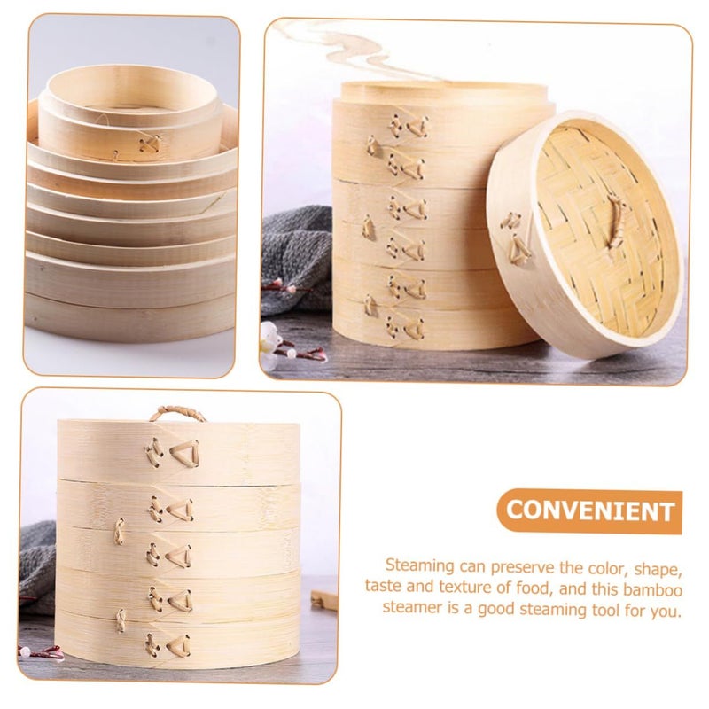 Natural Steamer With Lid For Dumplings Vegetables Fish Chinese Food - Image 5