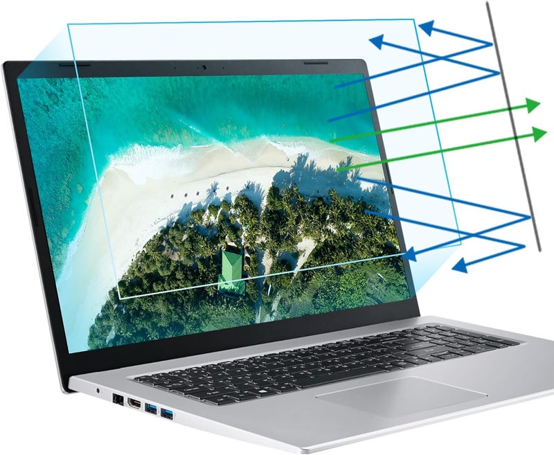 FFORITO F FORITO 2-Pack 17.3 inch 16:9 Anti Blue Light Matte Laptop Screen Protector, Compatible with 17.3” HP/Lenovo/Acer/ASUS/MSI Laptop, Anti Glare Anti Scratch - Image 1