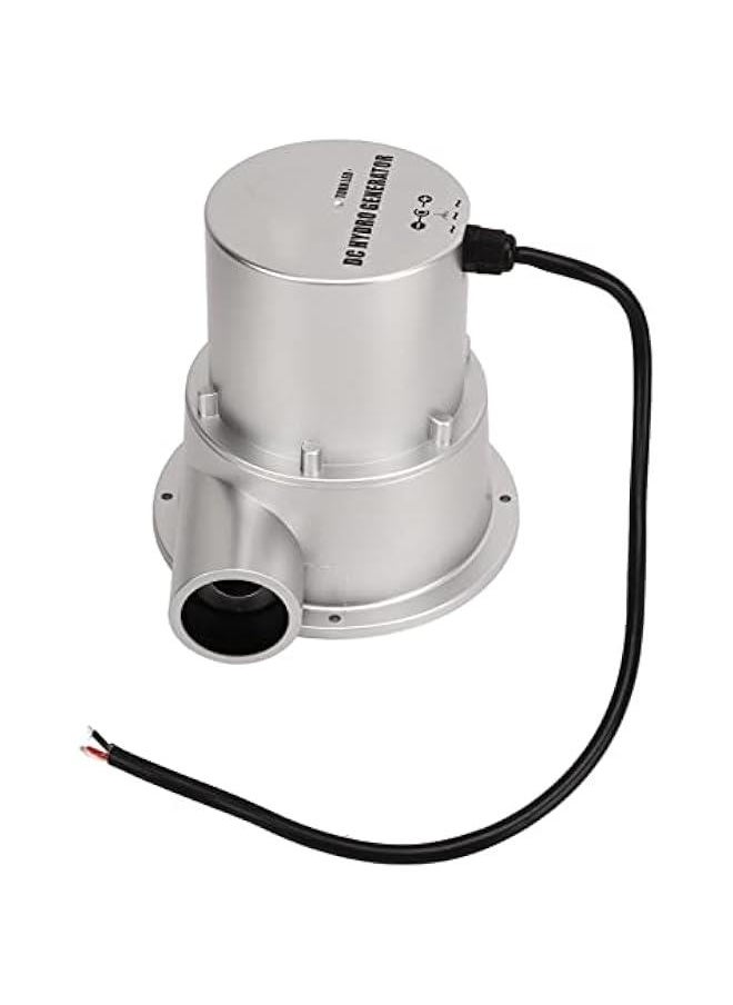 Generic Water Turbine Generator, Permanent Magnet Brushless Motor Remote Control Water Hydro Generator 12V 24V Battery Charging Micro Hydroelectric Generator for Garden (SJ18A)  - Image 1