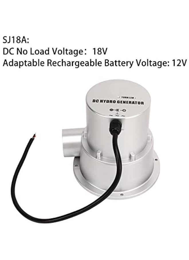 Generic Water Turbine Generator, Permanent Magnet Brushless Motor Remote Control Water Hydro Generator 12V 24V Battery Charging Micro Hydroelectric Generator for Garden (SJ18A)  - Image 4