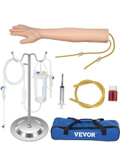 Phlebotomy Practice Kit, Iv Venipuncture Intravenous Training Kit, High Simulation Iv Practice Arm Kit With Carrying Bag, Practice And Perfect Iv Skills, For Students Nurses And Professionals