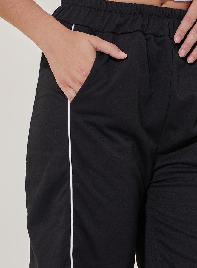 Take Two Contrast Piping Detail Straight Leg Pants  - Image 3